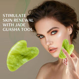 Rodillo de jade y herramientas faciales Gua Sha Disemot