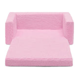 Silla convertible 2 en 1 de cama para niños, color rosa