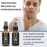 Kit de afeitado para hombres crema de afeitar de sándalo