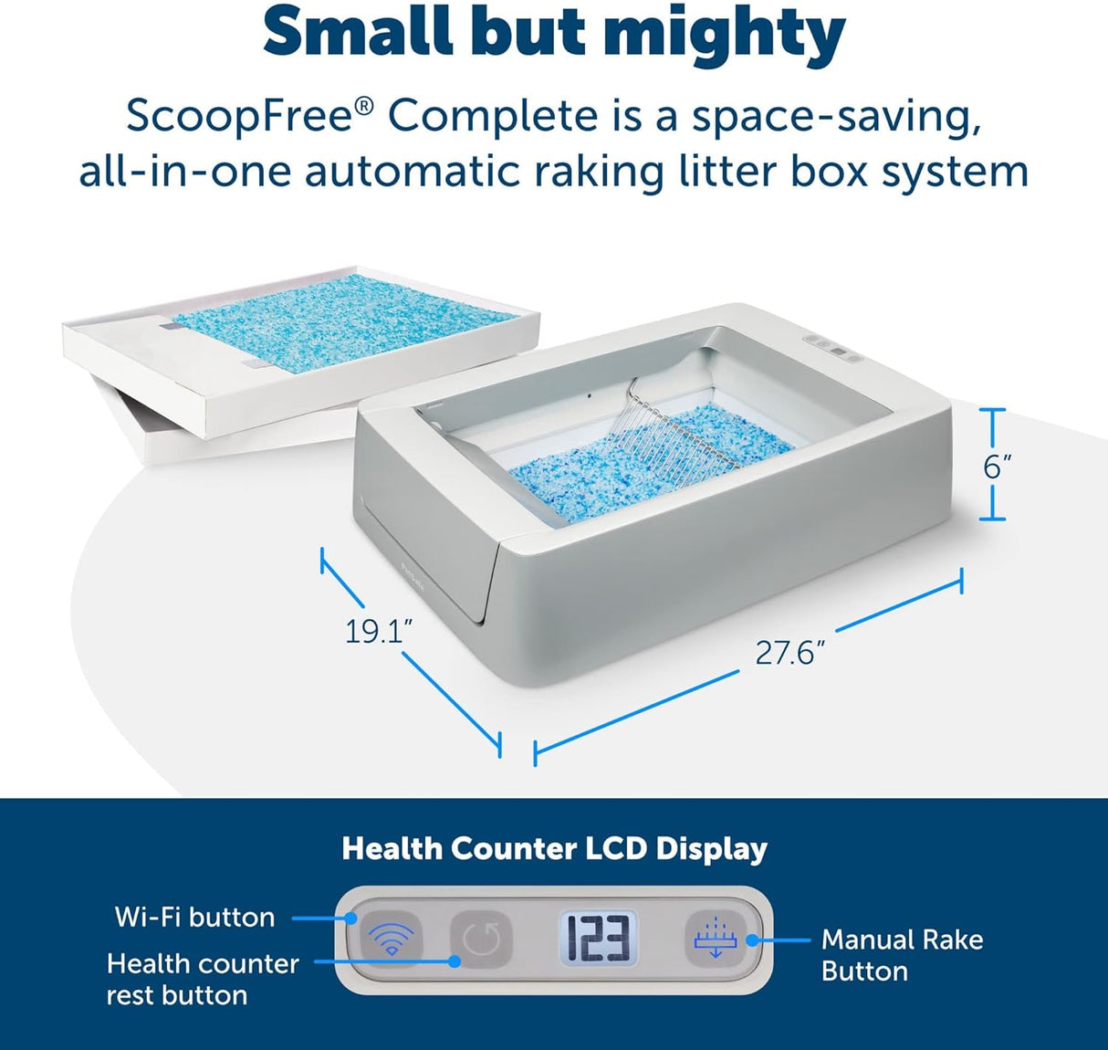 Caja de arena para gatos Wifi Crystal Smart (Wi-Fi) PetSafe