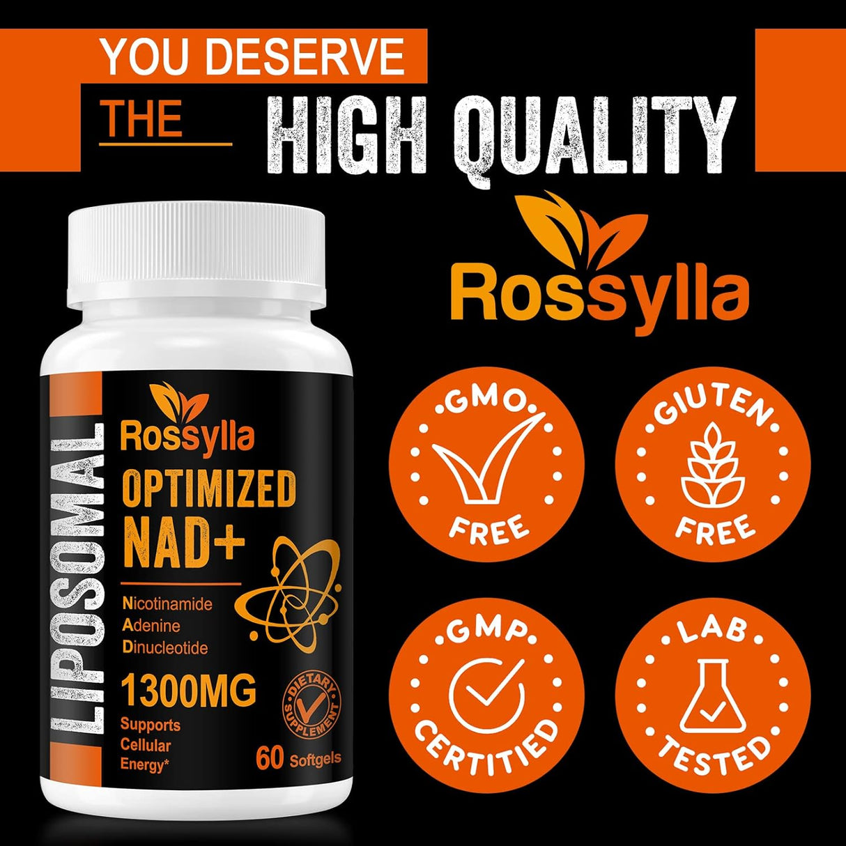 Suplemento liposomal de NAD de 1300 mg La más alta absorción