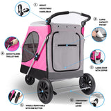 Carrito para Perros Grandes, Plegable, Soporta hasta 100 LBS