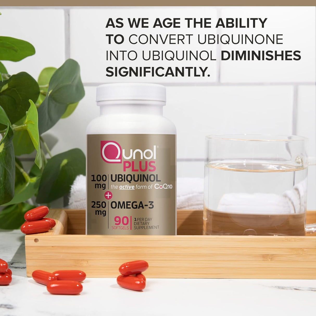 Ubiquinol CoQ10 100 mg con Omega 3, Salud Cardíaca, 90 Uds