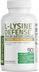 Complejo Inmunológico Bronson L-Lisina 1500 MG 90 Cápsulas
