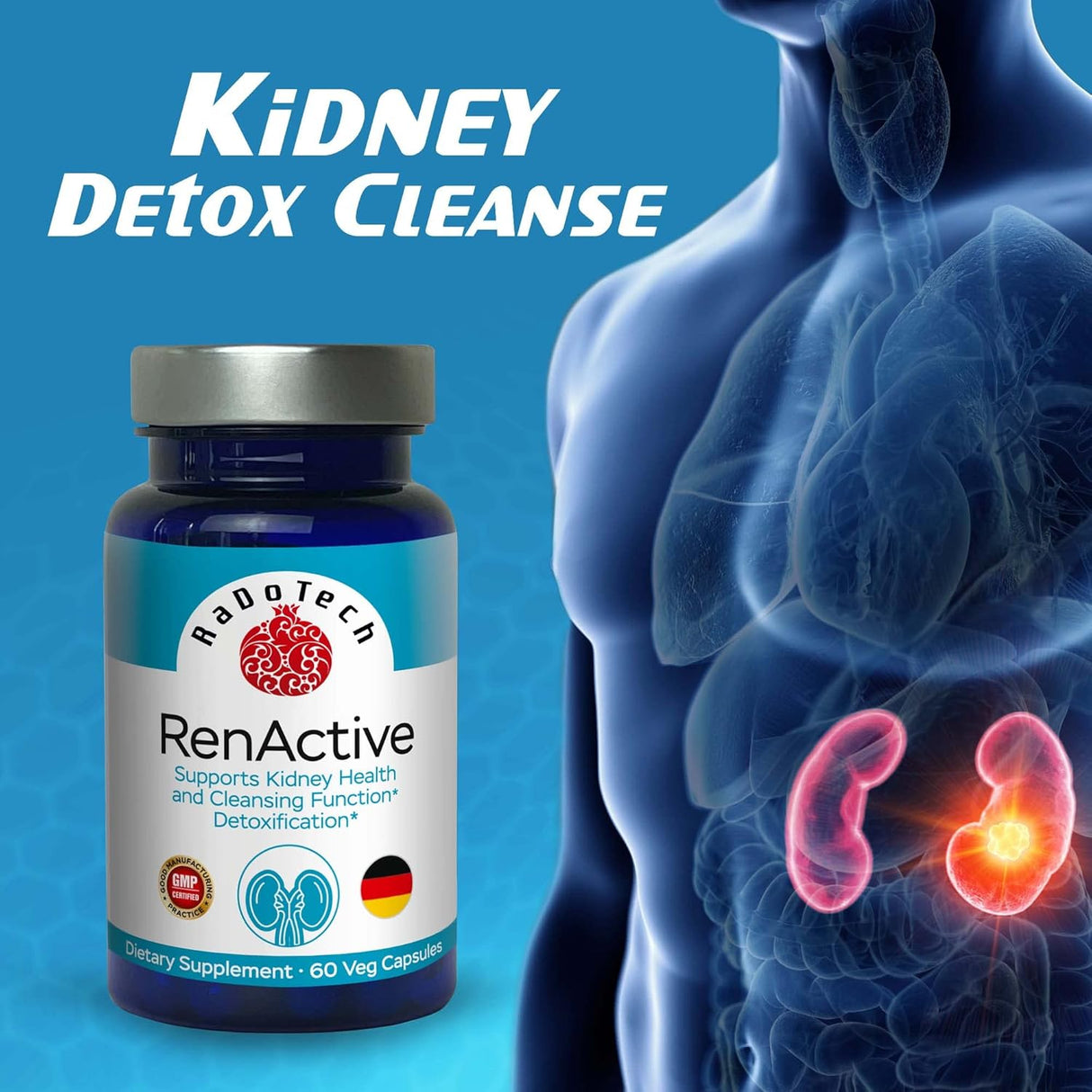 Suplemento de salud renal para limpieza RaDoTech