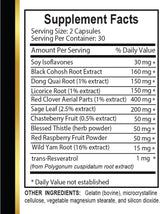 Suplemento para menopausia, vitaminas para mujeres, 60 cápsulas