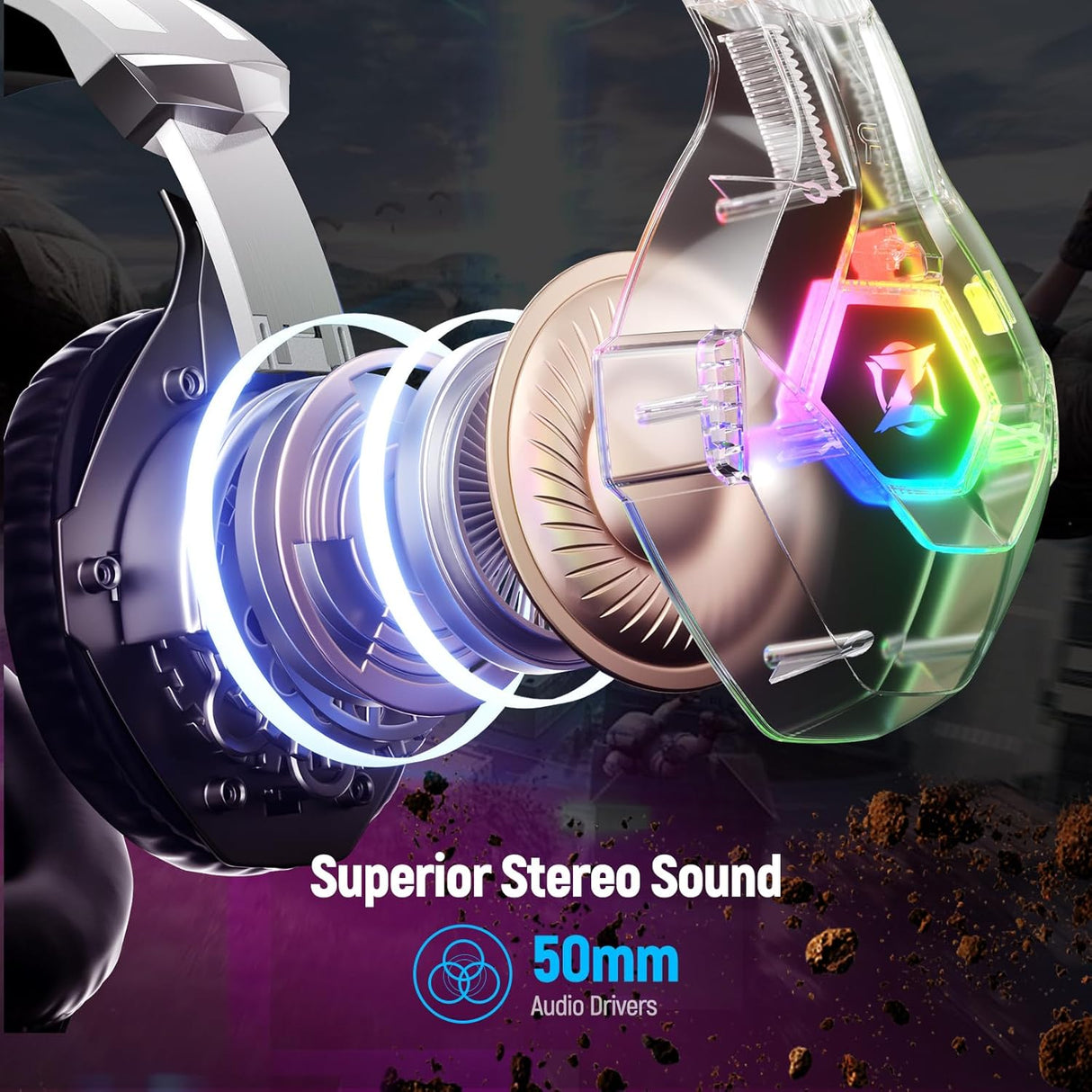 Auriculares Gaming 7.1, con micrófono, para PC y consolas