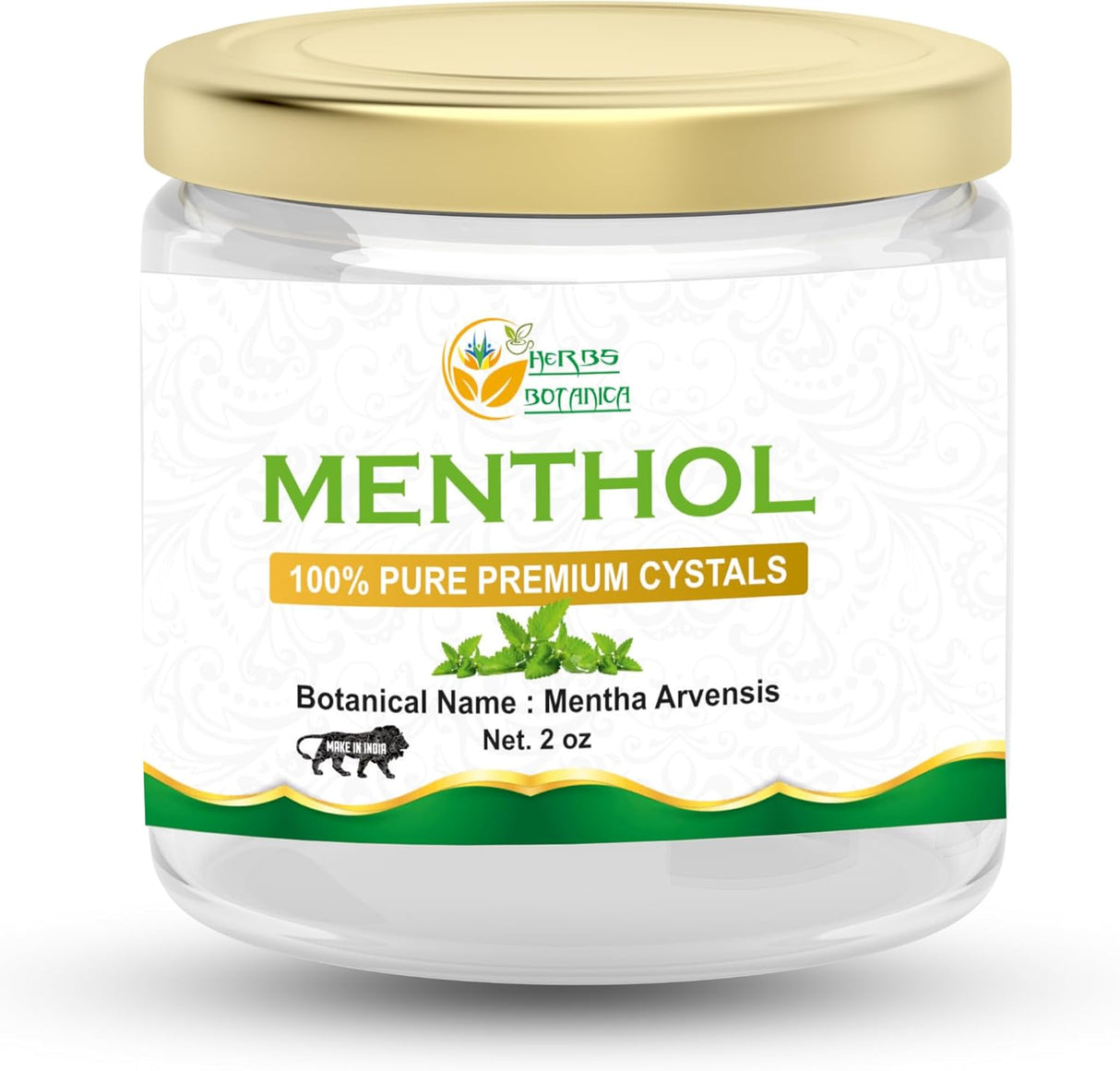 Cristales de Mentol Mentha Arvensis Aromaterapia USP Puro