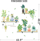 ROFARSO Pegatinas de Pared Plantas Tropicales 42.9'' x 40.2