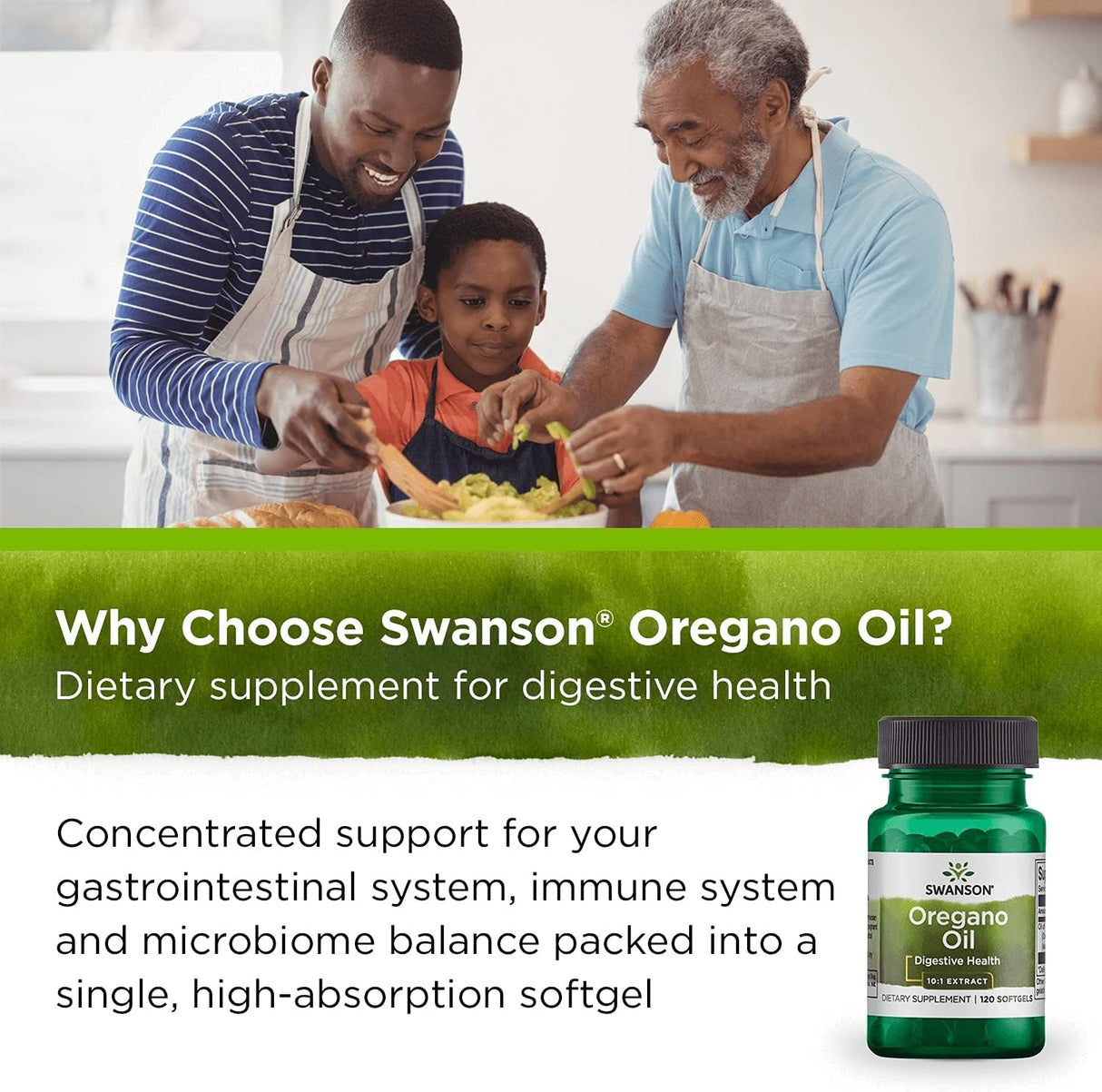 Suplemento Aceite de orégano promueve la salud digestiva