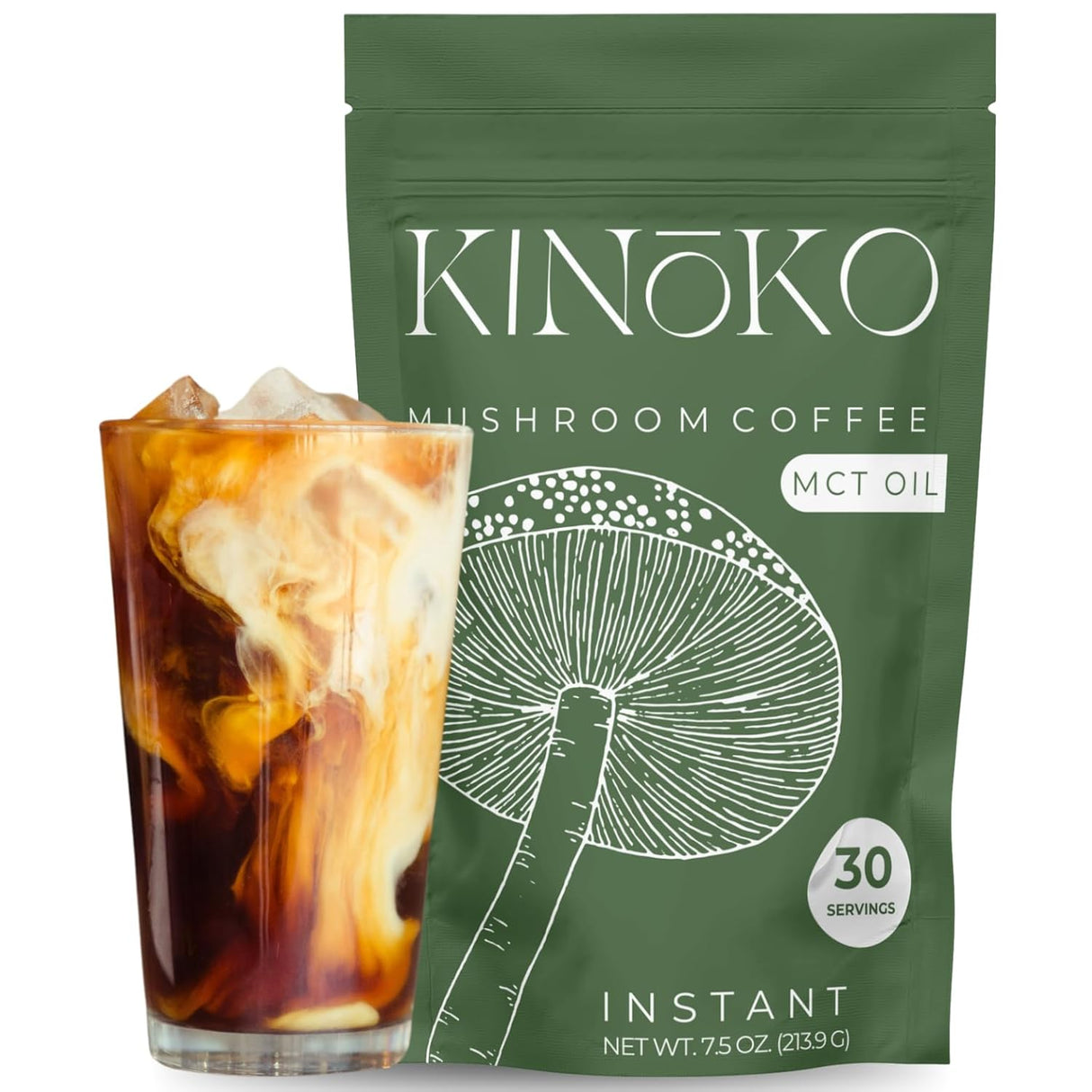 Café de Champiñones Kinoko con MCT, Energía y Enfoque