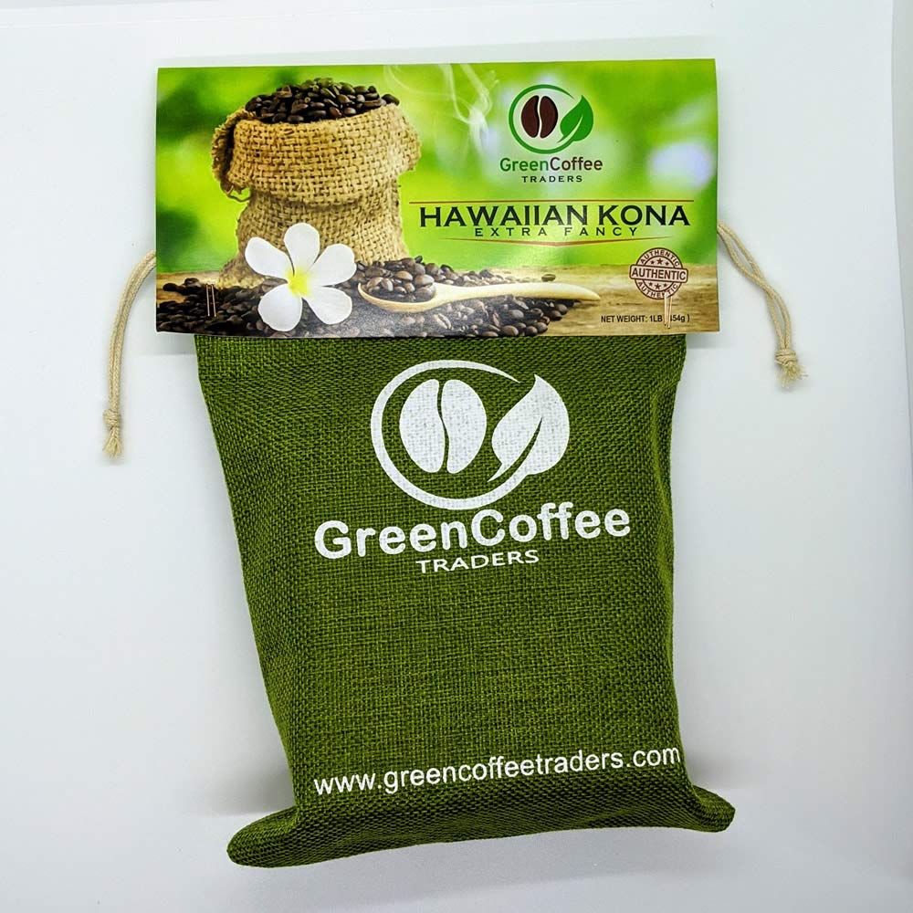 Café Verde Extra Fancy Kona 100% Hawaii, 1LB Sin Tostar