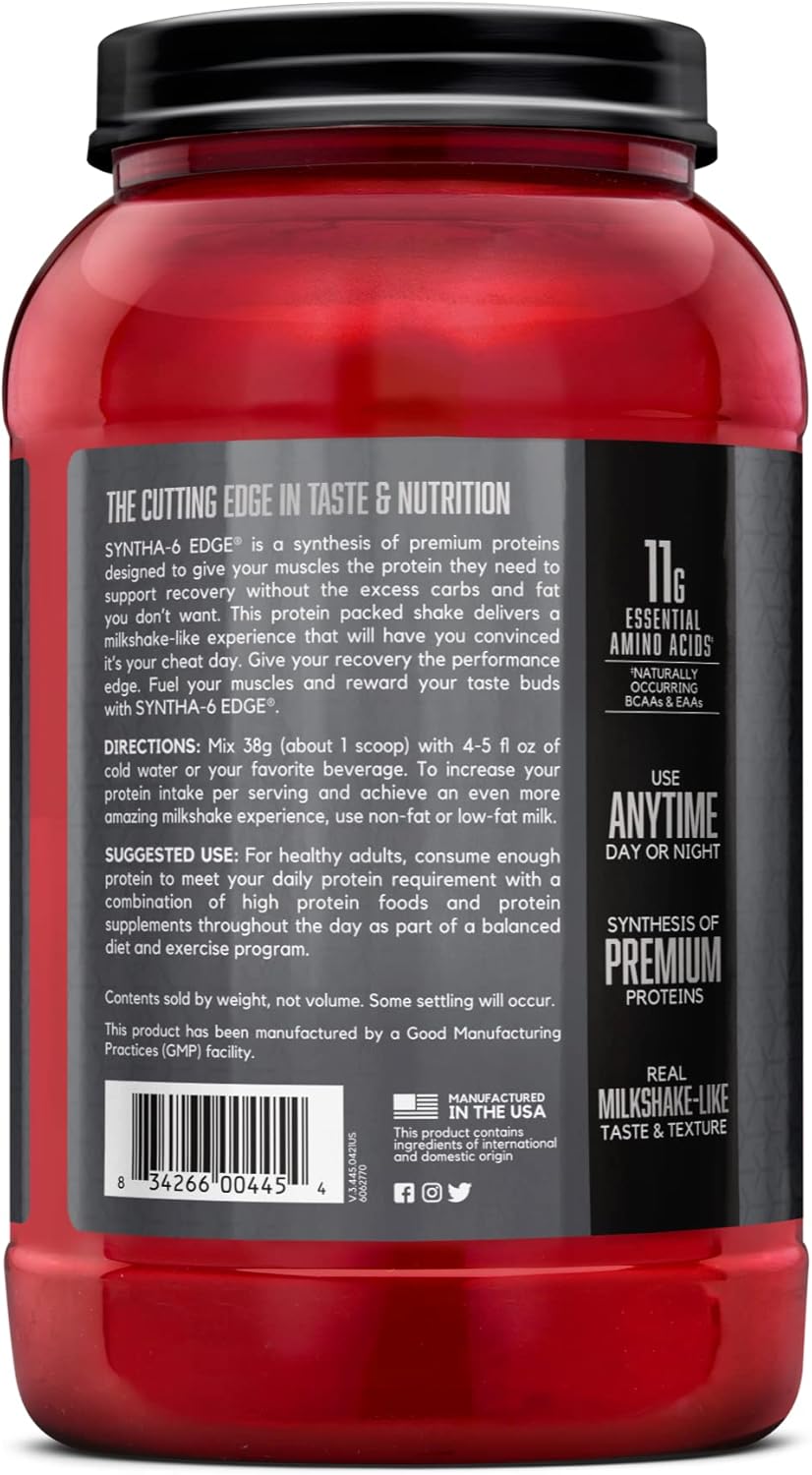 BSN SYNTHA-6 Edge Proteína en Polvo, 24g, Vanilla, 28 serv.