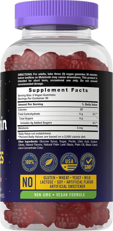 Carlyle Gomitas de dormir de 3 mg  90 unidades sabor a fruta
