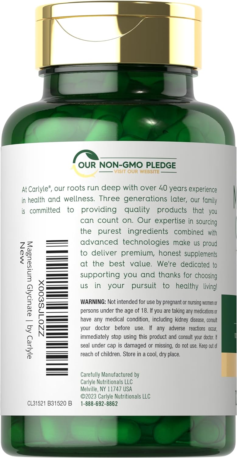 Suplemento de Magnesio y Ashwagandha | Carlyle | 120 Cápsulas