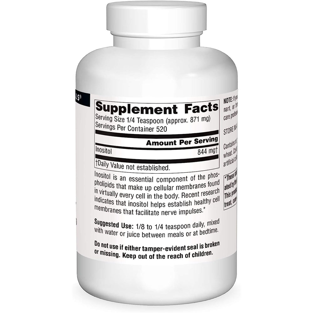 suplemento dietético Inositol puro Polvo de 16 onzas