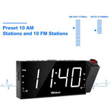 Reloj despertador de proyección de 7 '' para dormitorios