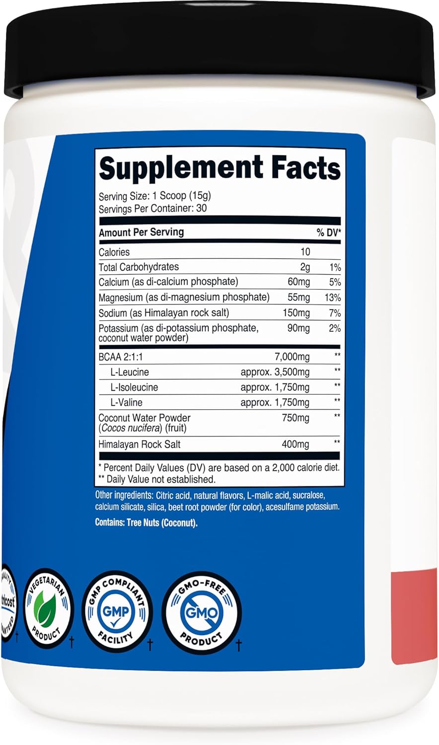 Supremo BCAA + Hidratación Polvo 30 Servings Nutricost
