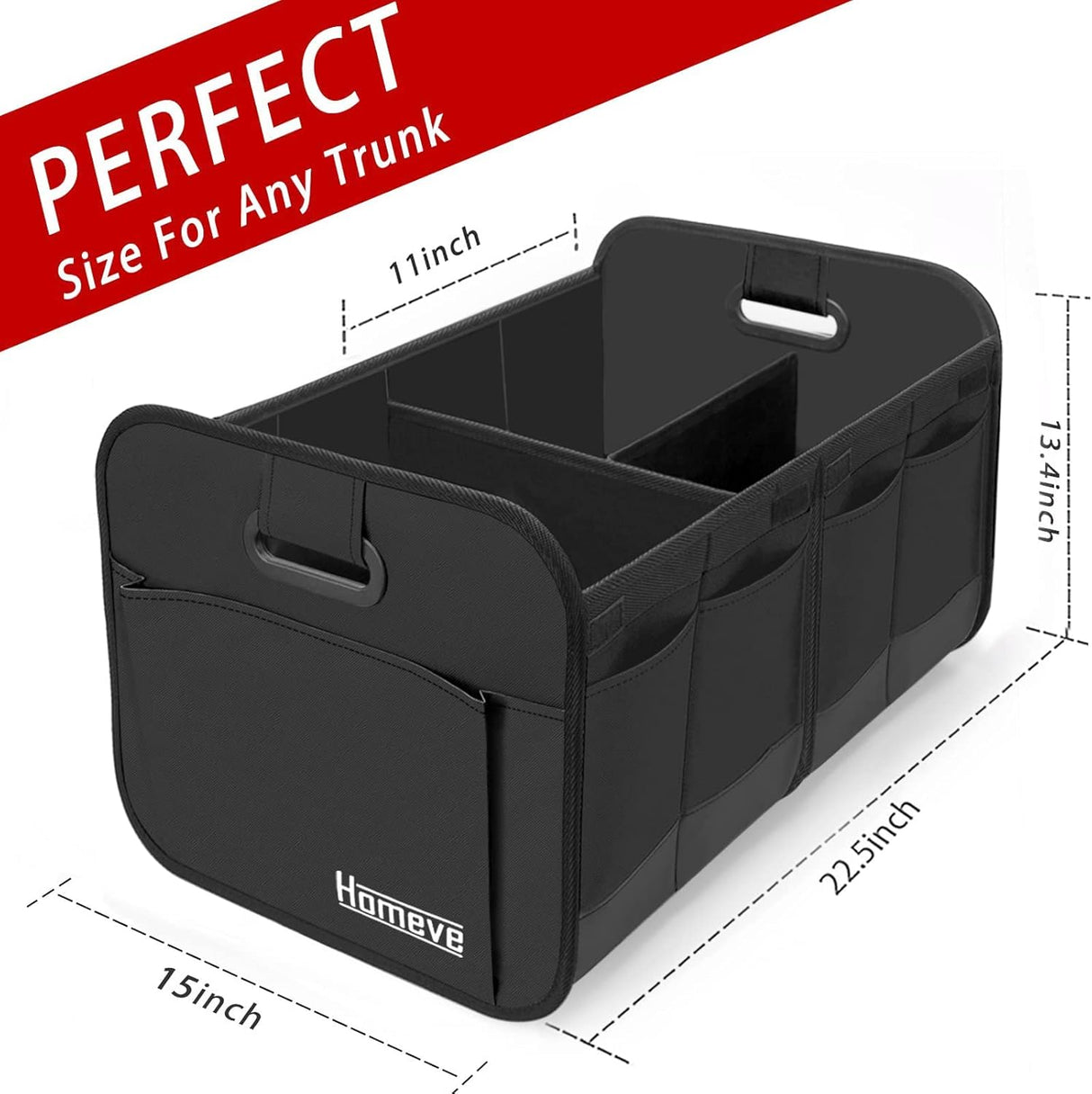 Organizador de Maletero Homeve 2 Piezas, Plegable y Impermeable