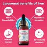 Suplemento Gotas de hierro liposomal líquido para bebés