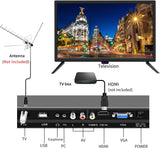 TV 22 1080p LED, Pantalla Plana, HDMI/VGA/RCA/USB, Sin DVD