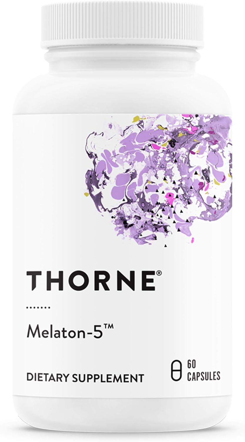 Melatonina Melaton-5 5mg Thorne - Sueño y Relajación 60 Cápsulas