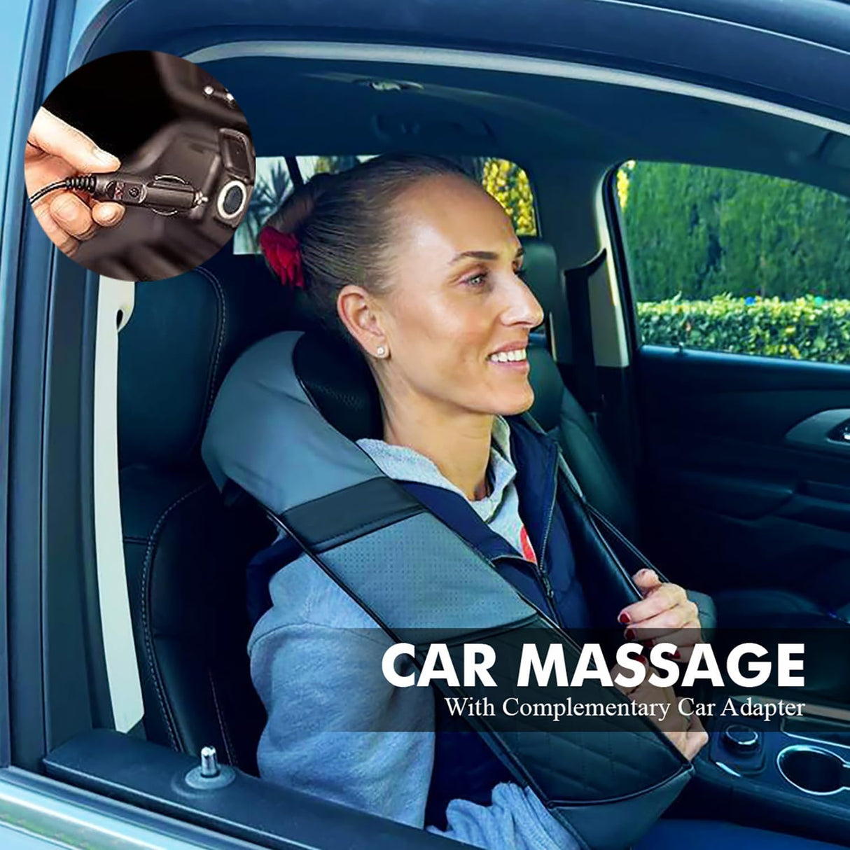 Masajeador Shiatsu para Cuello y Espalda, Alivio de Dolor, Modelo USA