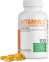 Bronson Vitamina C 1000mg Premium No GMO Tabletas 100 unidades