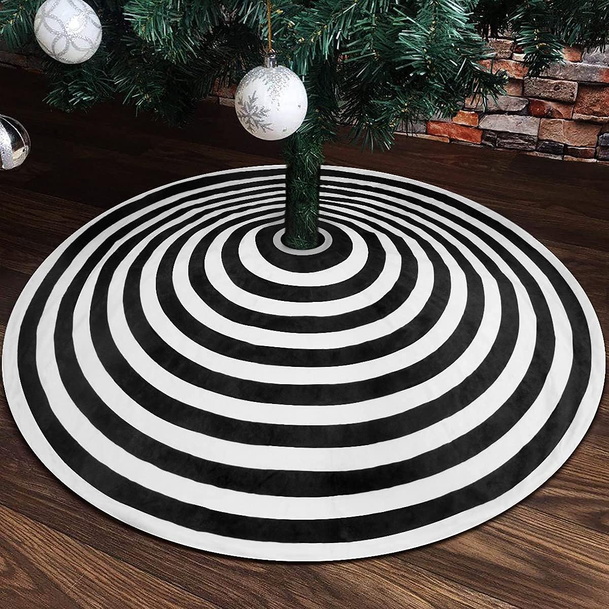 Funda para árbol de Navidad Yuboo, 48 pulgadas, diseño espiral