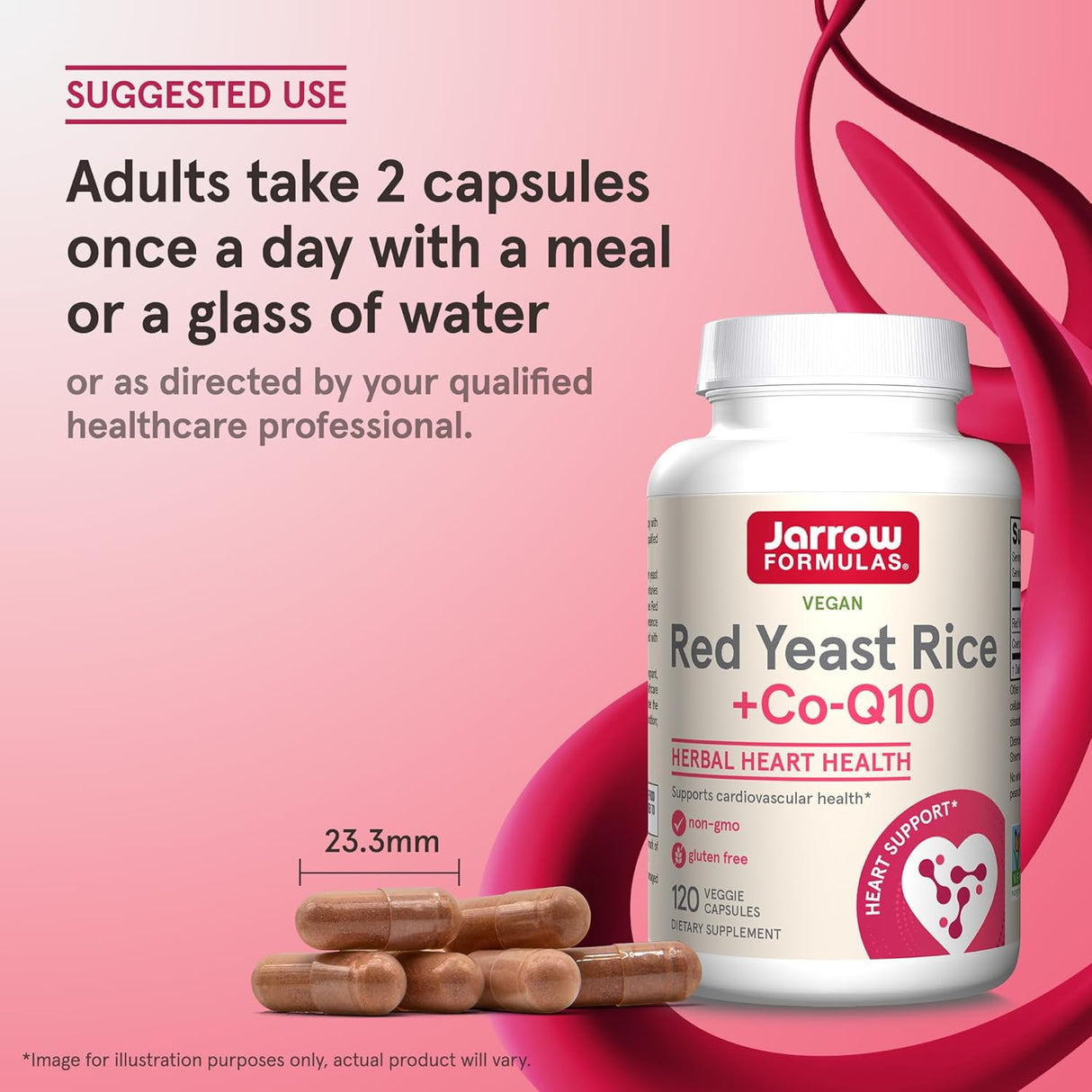 Suplemento Jarrow Formulas Red Yeast Rice 1200 mg &  Co-Q10