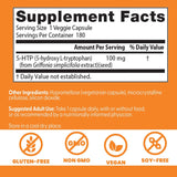 5-HTP de Doctors Best, Apoya Bienestar Mental, 180 Cápsulas Veganas