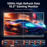 Monitor portátil 18.5 1080P 100Hz USB-C HDMI VESA para juegos
