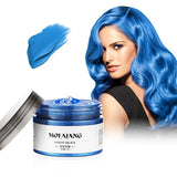 efly color cera para el cabello para niñas de azul.