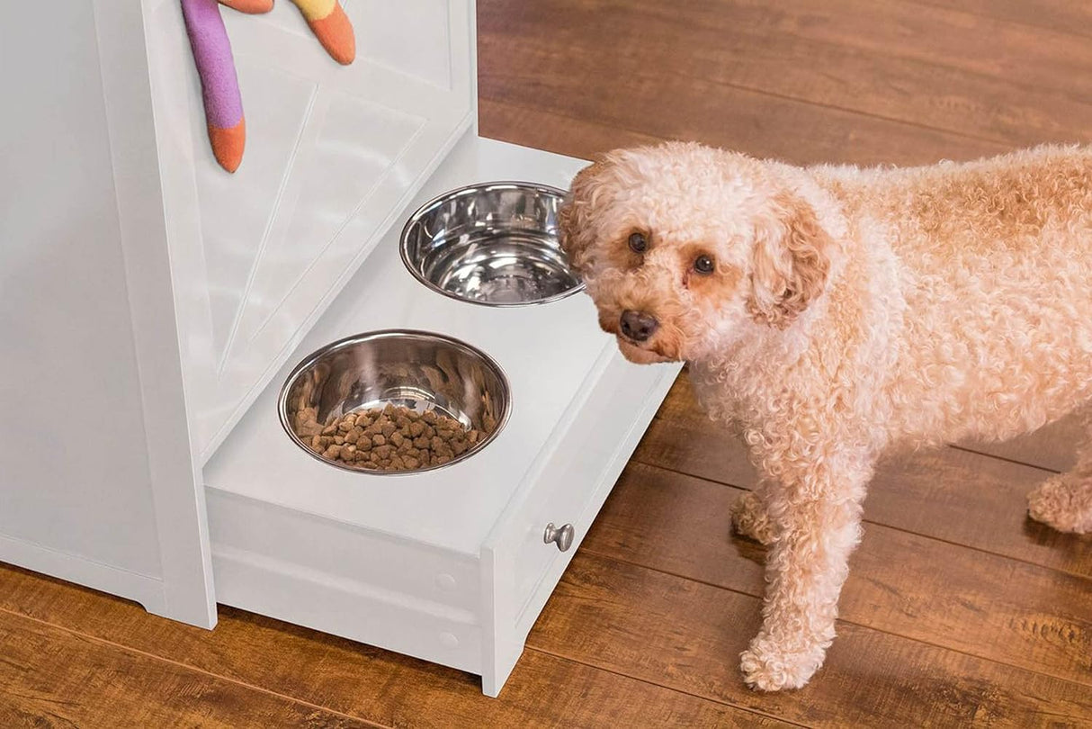 Comederos para mascotas con almacenamiento soporte para tazón