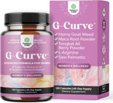 G-Curve Suplemento para aumento de busto y glúteos, 120 cápsulas