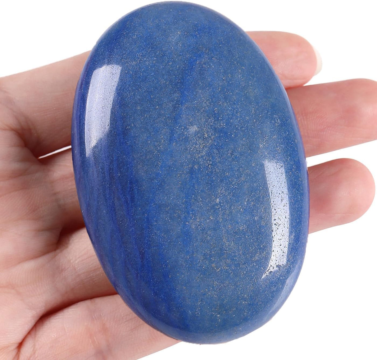 Cristales de aventurina azul de 2.4 in, piedras preciosas