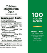 Suplementos Alimenticios  de calcio y magnesio y zinc