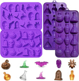 Moldes de Silicona Halloween 4 Pack para Galletas y Dulces