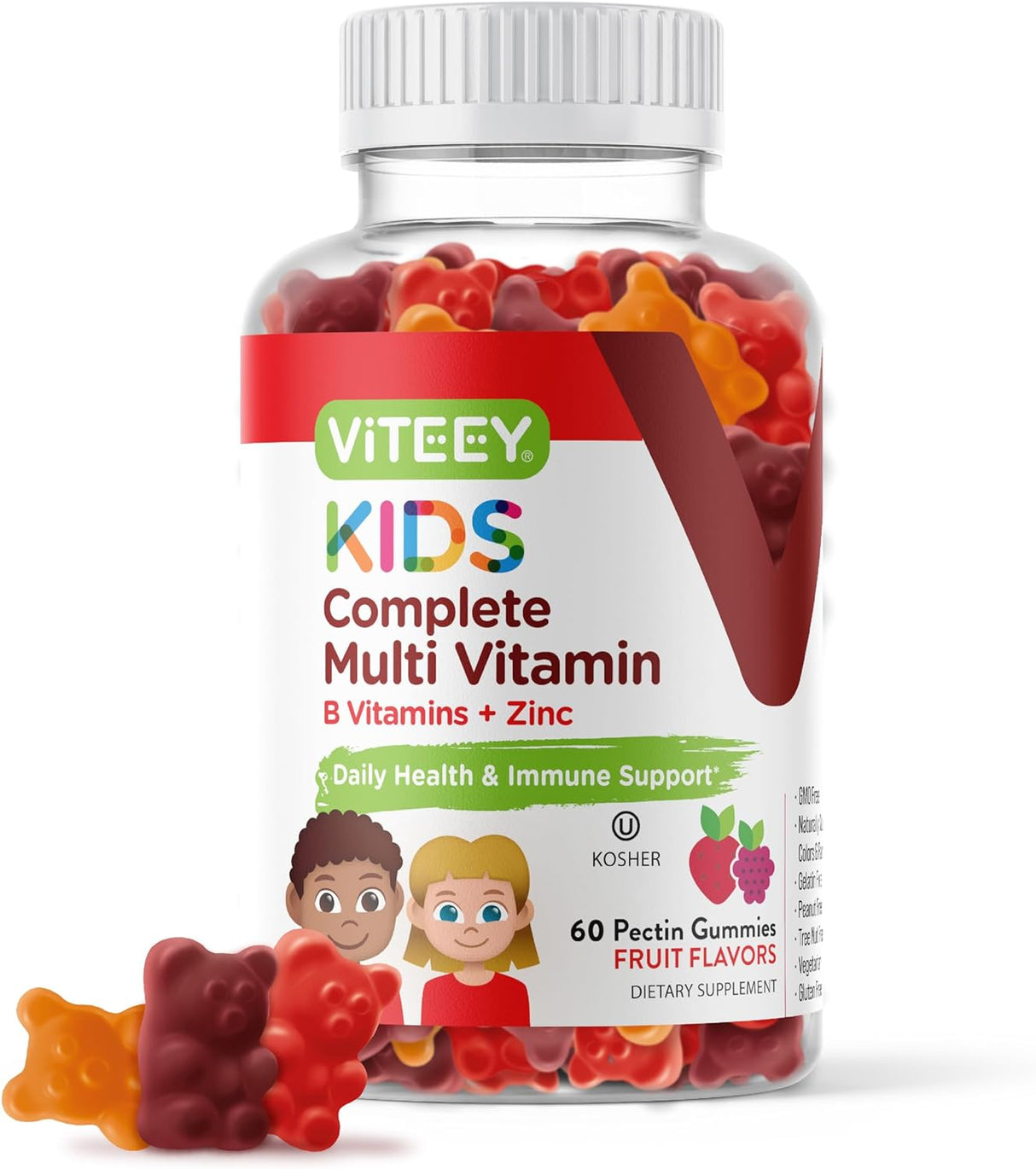 Suplemento Gomitas multivitamínicas para apoyo inmunológico