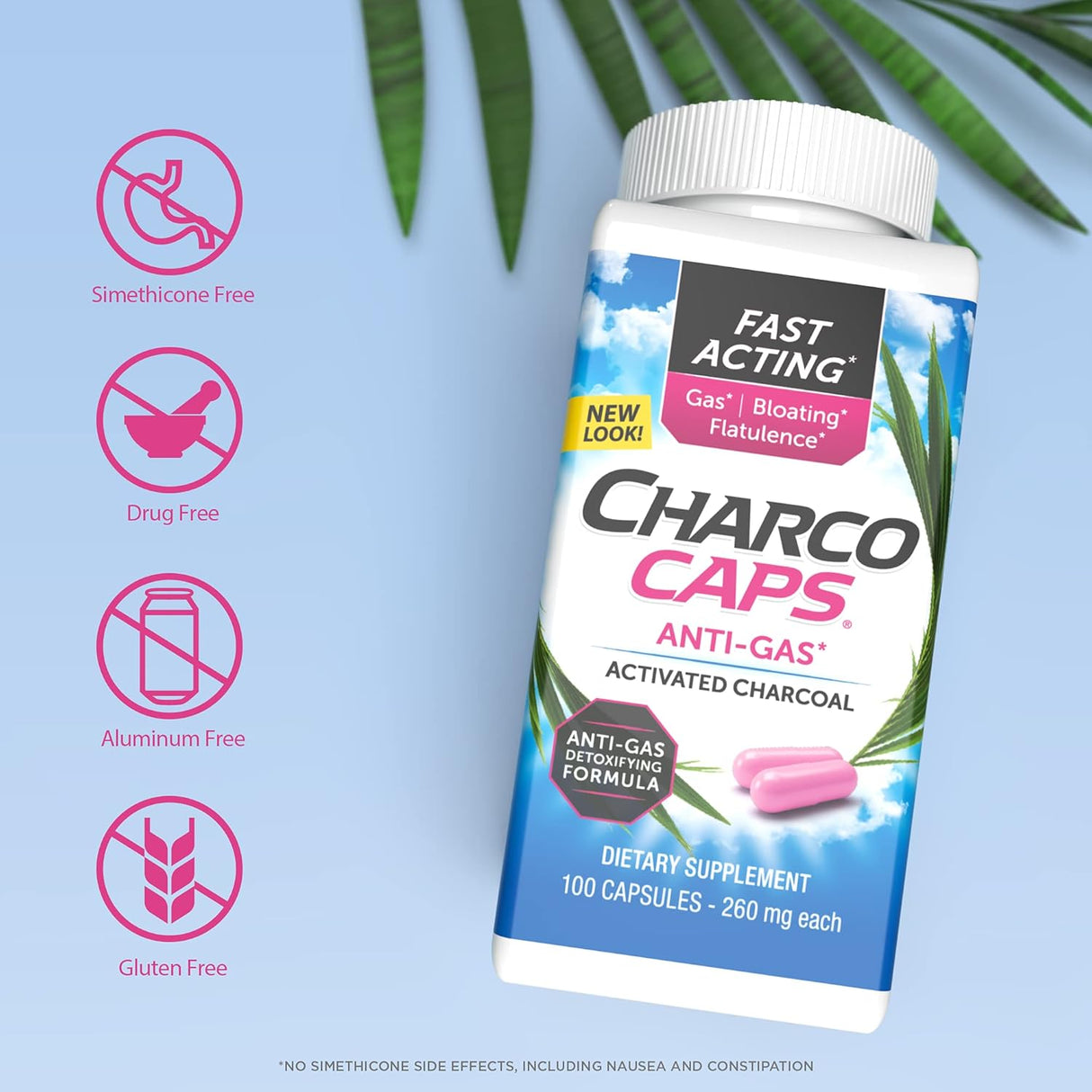 Suplementos Alimenticios Alivio de gas de acción rápida