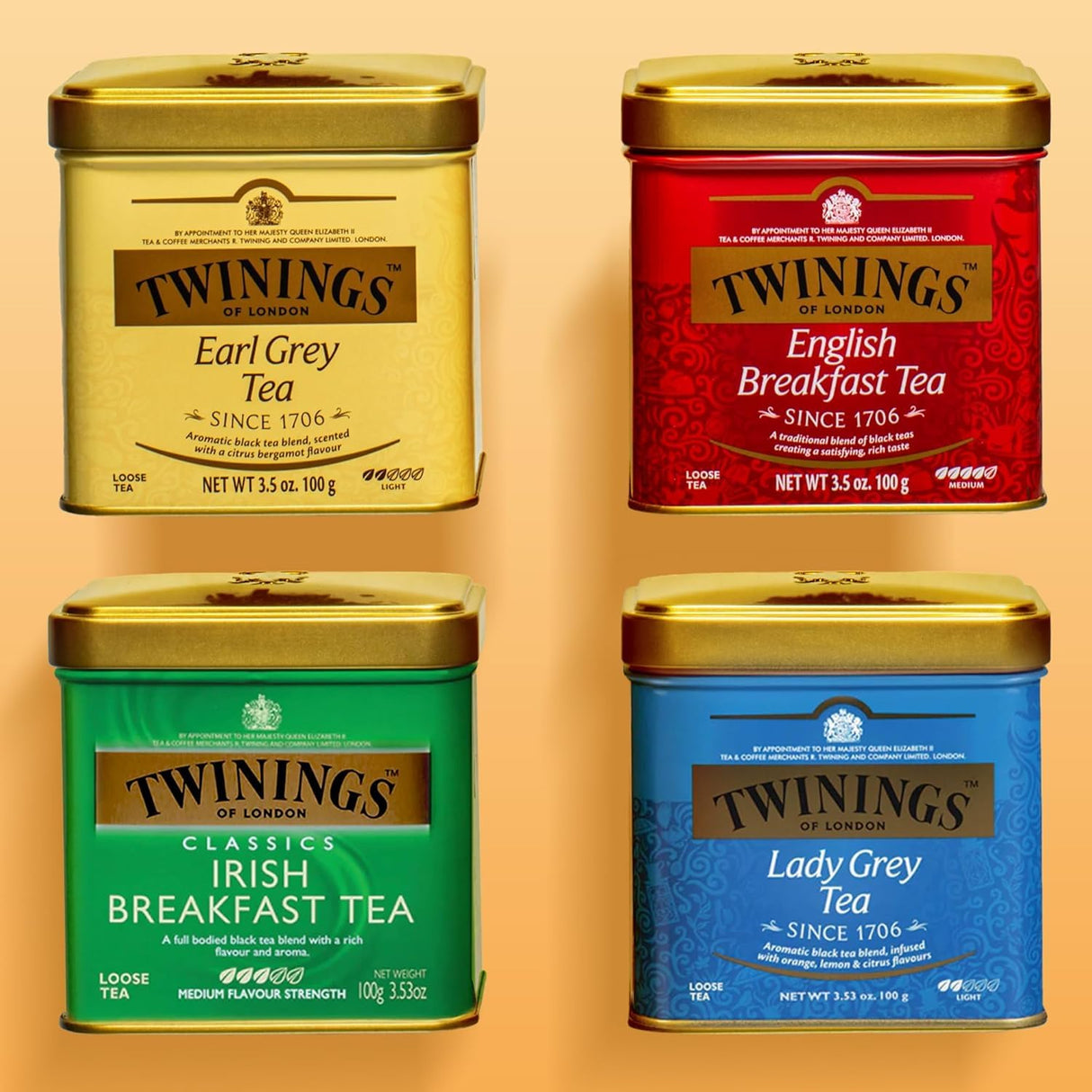 Té Negro Twinings English Breakfast, Suave y Robusto, 100g