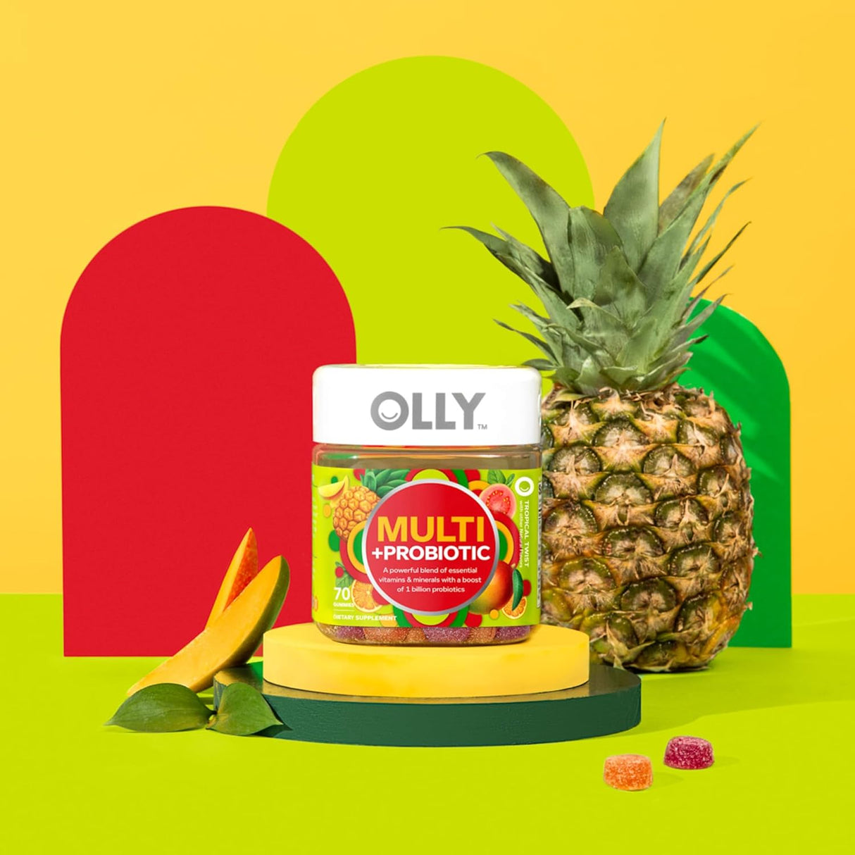 Cápsula multivitamínica probiótico para adultos