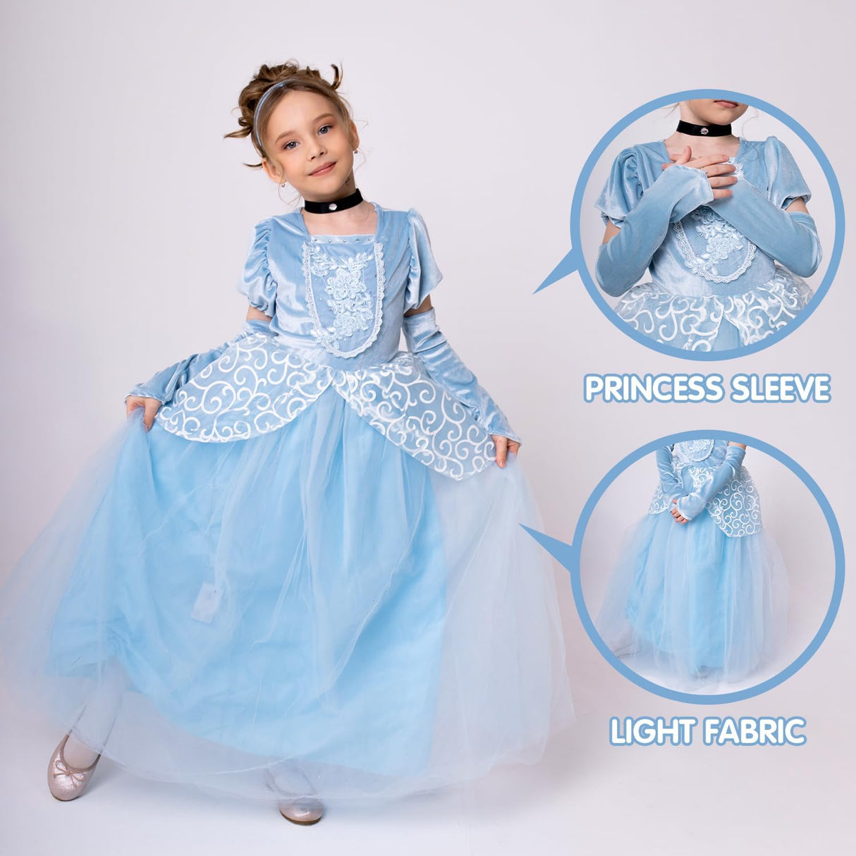 Disfraz de Princesa con Luces Niñas - Vestido Halloween Infantil