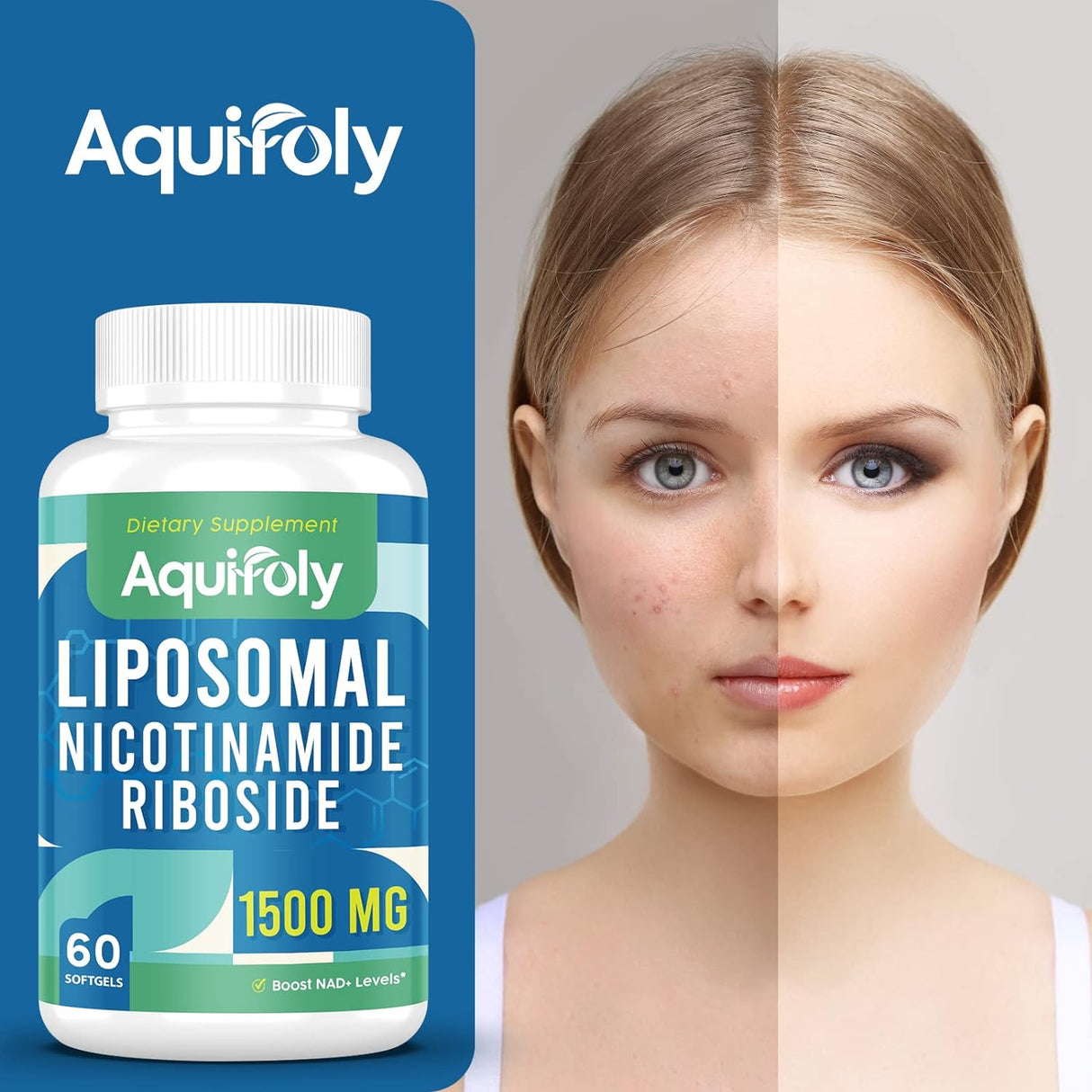 Liposomal Nicotinamide Riboside Supplement with TMG and Pterostilbene