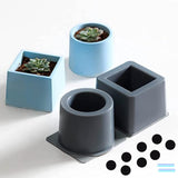 Moldes de Silicona para Macetas Cuadradas y Redondas