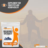Suplemento Extracto de Arándano para Ojos, Sin Gluten, 500mg