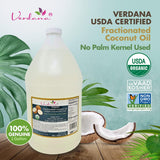 Suplemento Aceite de coco orgánico fraccionado MCT  1 galón