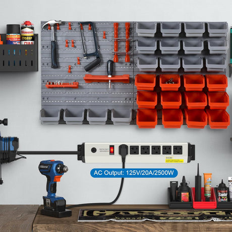 CCCEI Regleta de alimentación resistente calibre 12, protector