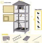 Jaulas para pájaros al aire libre ruedas incluidas