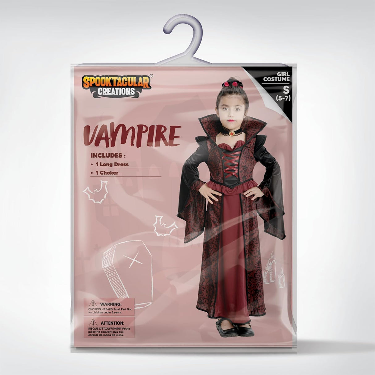 Disfraz de Vampiresa Spooktacular Creations para Niñas